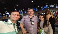 Gestores de Acaraú ao lado da acadêmica