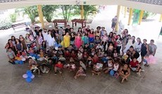 Inúmeras crianças participaram das atividades