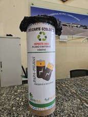 Papa pilhas doado pelo Município 