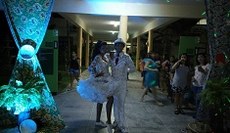 Casal caipira em apresentação