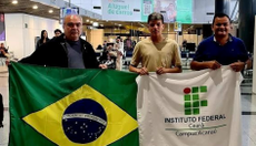 Comitiva de Acaraú instantes antes do embarque