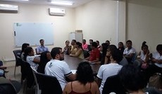 O momento contou com considerável representação estudantil