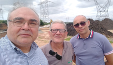 Momento da visita às usinas