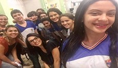 Estudantes interagiram com docente do Instituto