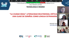 Momento de apresentação de trabalho