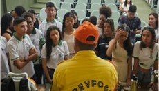 Momento de diálogo com os alunos