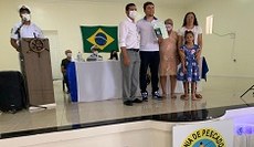 Momento de entrega das cadernetas