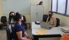 Os candidatos são recepcionados seguindo-se todos os protocolos sanitários