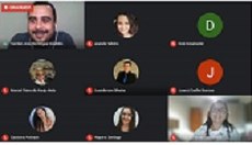 A aula foi realizada de forma remota, por videoconferência