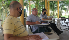 Momento de diálogo com o diretor-geral, professor João Vicente