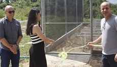 Momento de inauguração do viveiro