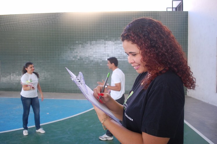 Alunos do curso de Gestao Desportiva e de Lazer do campus de Fortaleza - foto_Gabriella Maciel