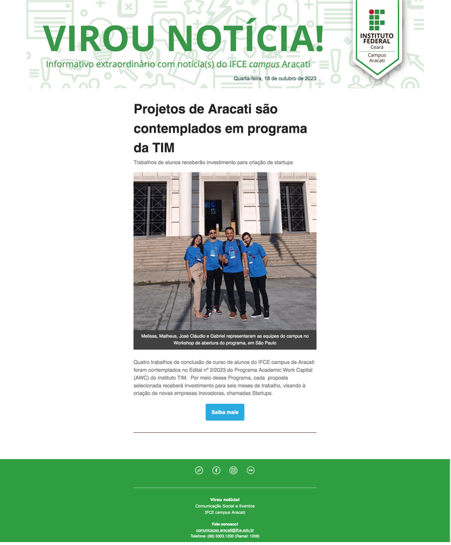 Projetos de Aracati são contemplados em programa da TIM_ 18-10-2023