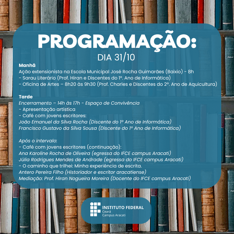 Programação Semana do livro e da biblioteca 2024 - 2
