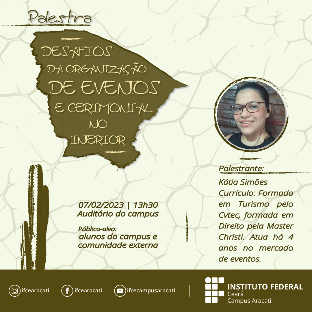 palestra Desafios da organização de eventos e cerimoniais palestra Desafios da organização de eventos e cerimoniais