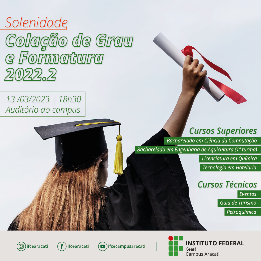 Colação de Grau e Formatura 2023.2 Colação de Grau e Formatura 2023.2