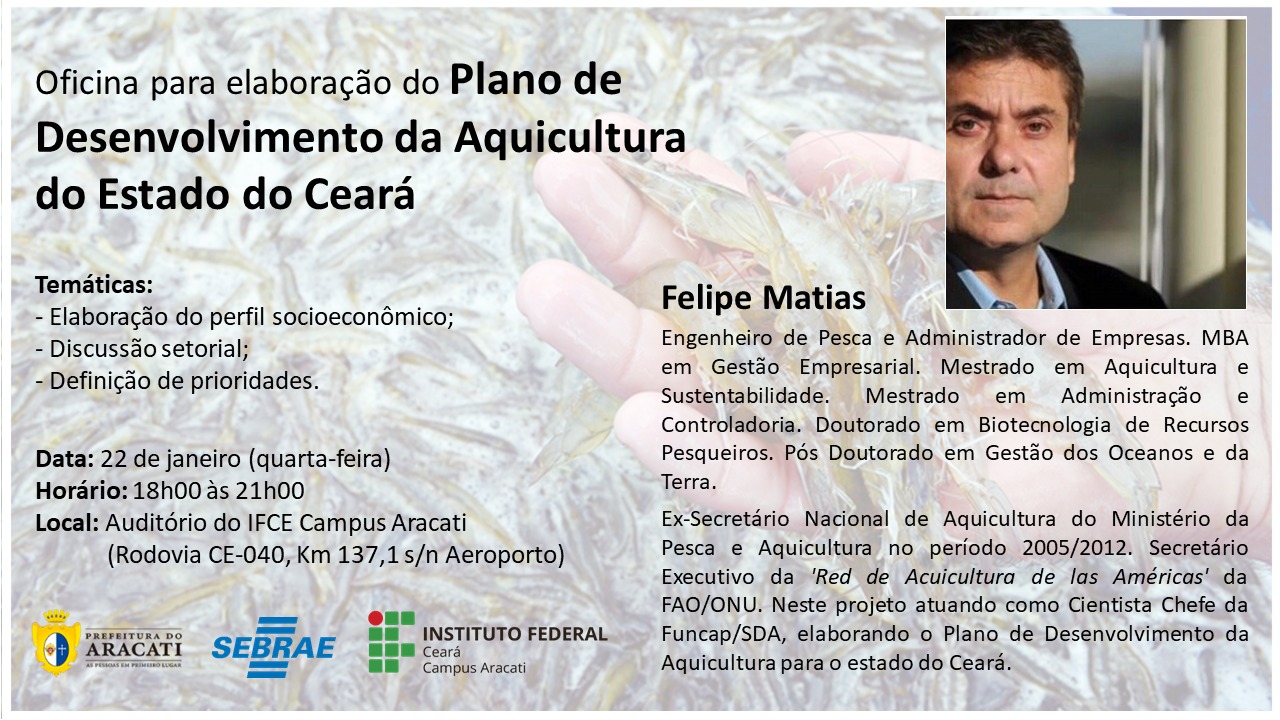 Oficina elaboração plano de desenvolvimento da aquicultura
