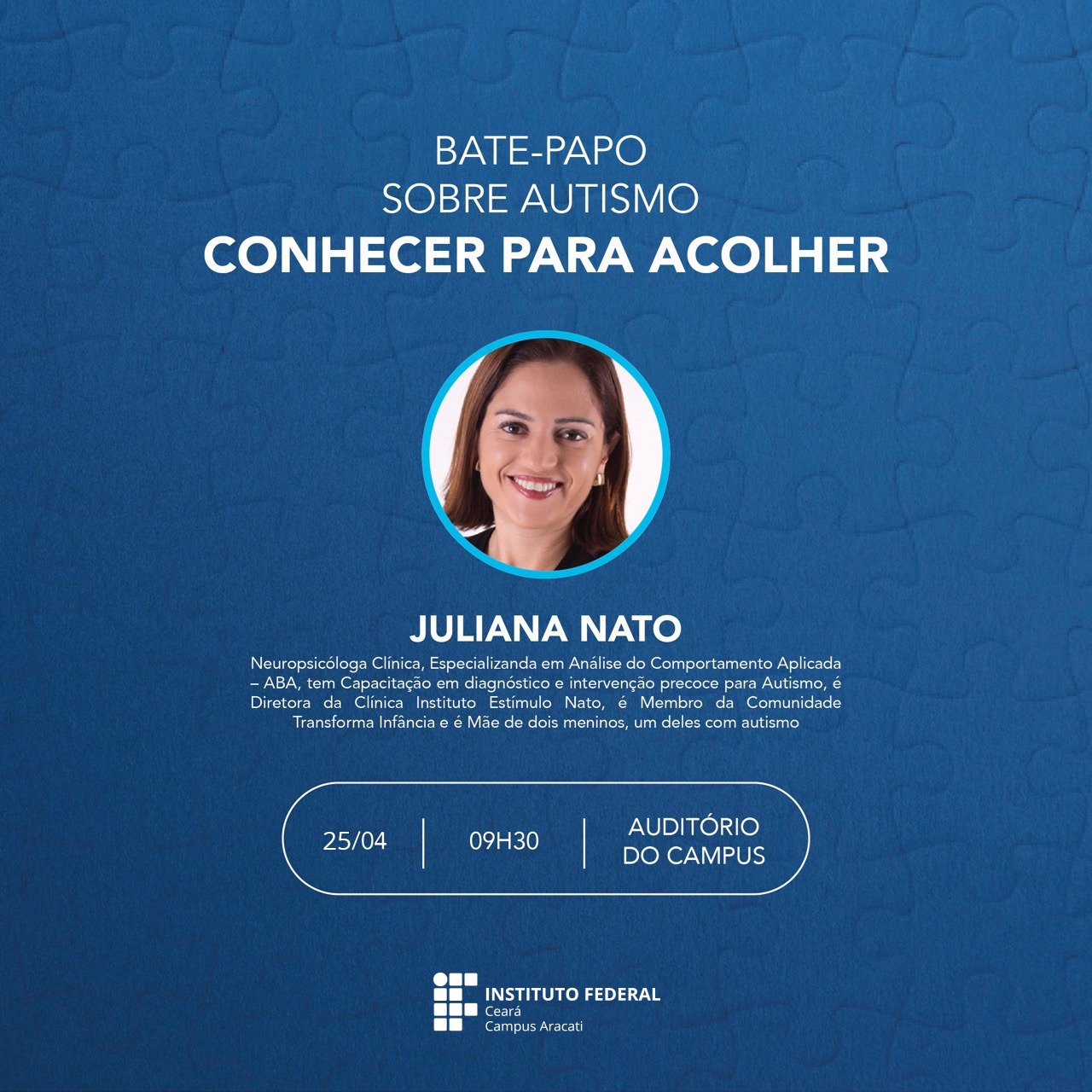 Palestra Conhecer para acolher Palestra sobre autismo Conhecer para acolher