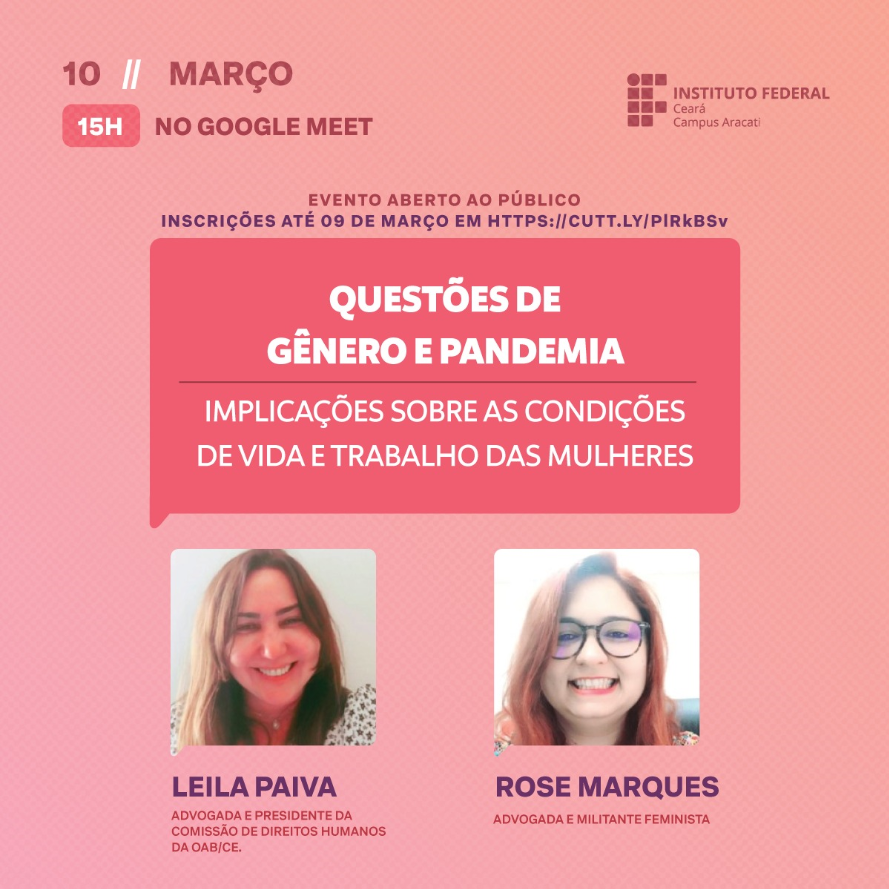 Palestra questoes de genero e pandemia Palestra questoes de genero e pandemia