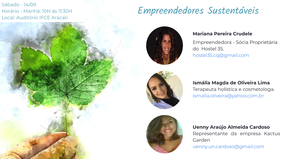 Empreendedores sustentáveis Empreendedores sustentáveis