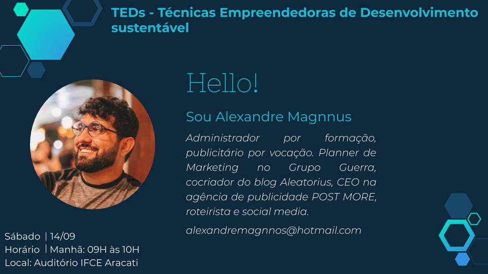 Alexandre Magnnus - Empreendedorismo sustentável Alexandre Magnnus - Empreendedorismo sustentável
