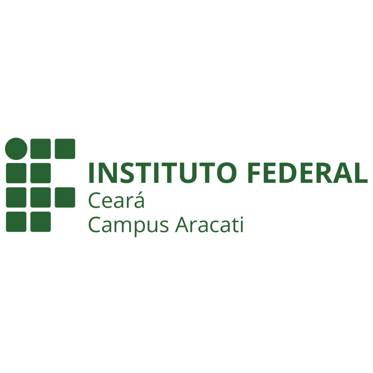 Logo IF Aracati horizontal verde escuro