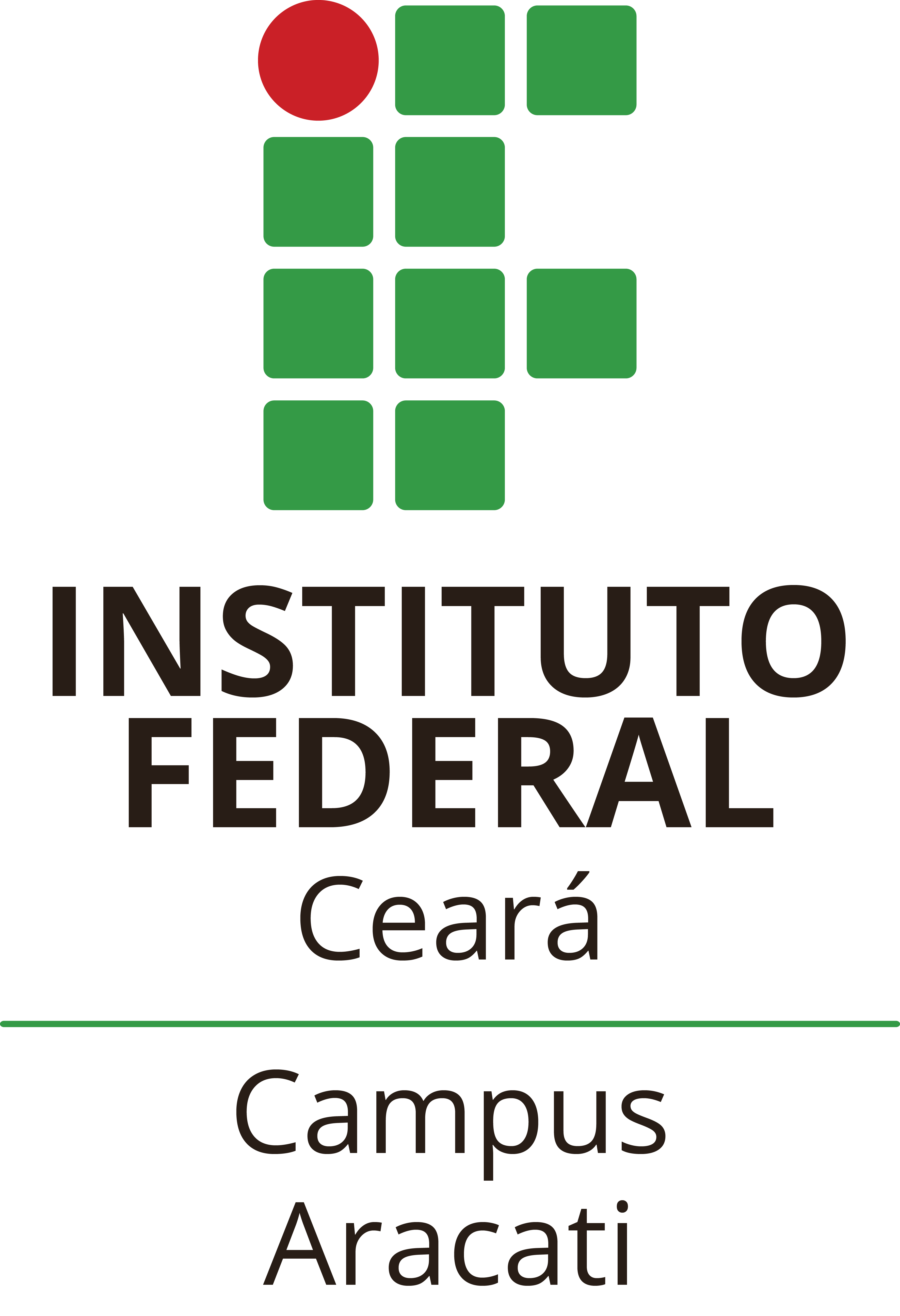 Logo IF Aracati vertical adesivo