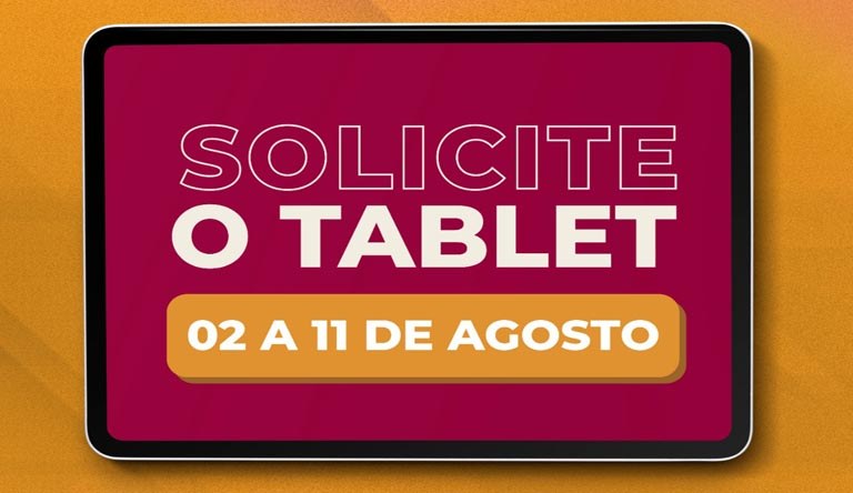 Solicite o tablet