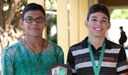 Os alunos Sávio Marques e Rômulo Cavalcante irão participar da competição