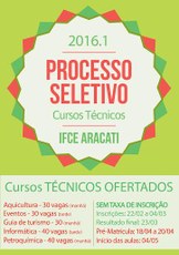 Processo Seletivo 2016.1 do campus de Aracati