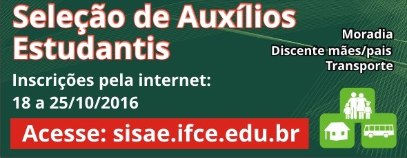 Banner Auxílios Discentes 2016.2
