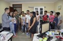 Acolhida dos novatos contou com apresentação dos setores e tour pelas instalações do campus