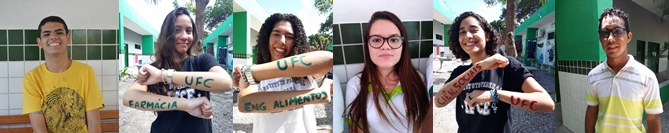 Alunos aprovados na edição 2019.1 do Sisu Felipe, Ana Beatriz, Gabriela, Tamires, Caroline e Andriano são alguns dos estudantes de Caucaia aprovados no Sisu 2019.1