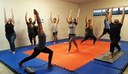 Aula de yoga atende também a comunidade externa