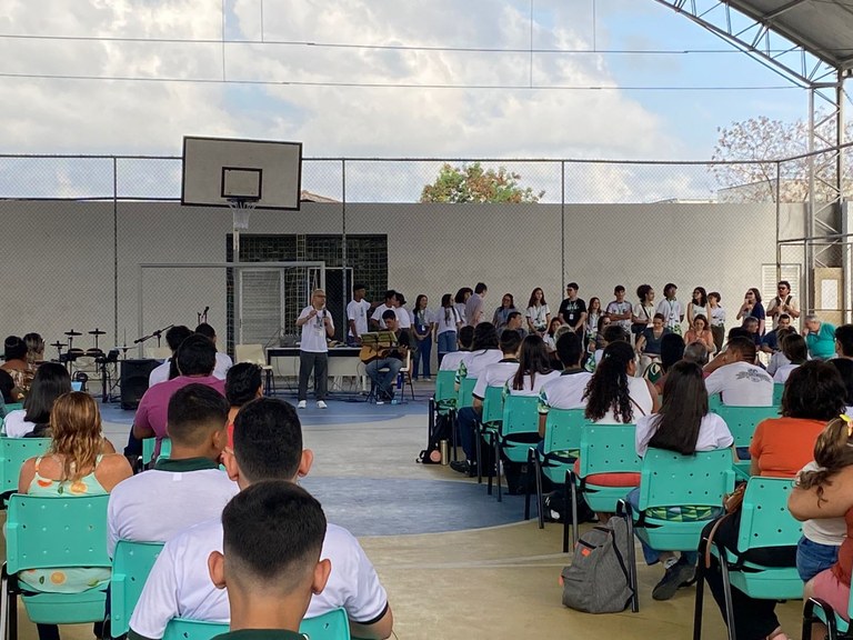 Acolhida dos novos estudantes dos cursos técnicos integrados 2024.1 Acolhida dos novos estudantes dos cursos técnicos integrados 2024.1