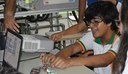 Alunos experimentaram atividades práticas no campus