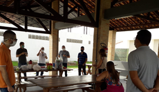 Servidores do campus de Caucaia nesta segunda, dia 10