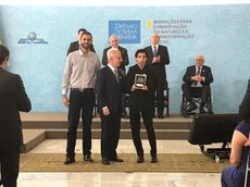 Da esquerda para direita: professor Humberto Beltrão, Miguel Kigsner e Leonardo Silva de Oliveira. (Crédito; divulgação)