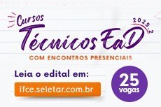 Inscrição vai de 28 a 11/5 pelo site ifce.seletar.com.br