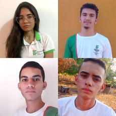 Os alunos do campus do Cedro premiados na Olimpíada de Matemática dos Institutos Federais (Crédito: Comunicação Social do campus do Cedro)