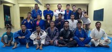 Equipe de jiu-jitsu do Projeto IF Suave, do campus do Cedro.(Crédito: professor Saulo Bezerra)