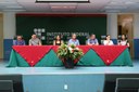 Mesa de abertura do I Fórum da Assistência Estudantil em Cedro (Crédito:Vitor Meireles)