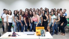 Turma do curso de Libras do campus do Cedro do IFCE (Crédito: Vitor Meireles)