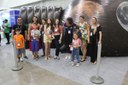 Famílias e estudantes após sessão no Planetário (crédito:Anderson Lima)