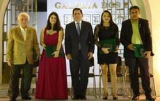 O servidor Glauber Moura (o primeiro da direita para a esquerda),na cerimônia da Medalha de Mérito Educacional na reitoria do IFCE. Crédito: Eugenio Pacelli.