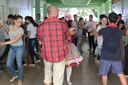 Dança folclórica animou Semana do Livro e da Biblioteca. (Crédito: Vitor Meireles).