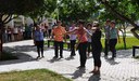 Alunos participam de ação pelo Dia da Dança no campus