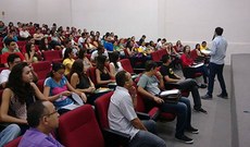 Recepção dos alunos para o semestre 2015.2 no campus de Crateús