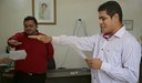 No juramento, eles prometeram seguir com ética a profissão.