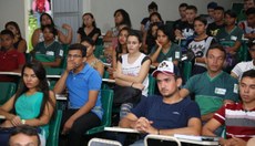 Novos alunos foram recepcionados no auditório